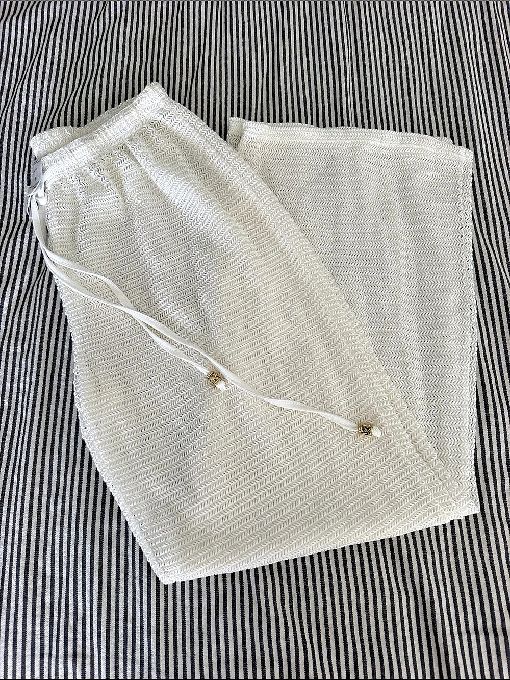 Sheer knit like swim cover up pants
